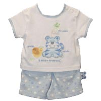 cute little tiger 2 piece short and t-shirt